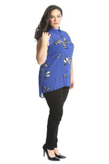 1563 Chiffon Butterfly Shirt