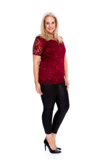 1300 Scallop Lace Top