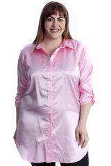 1649 Plain Satin Shirt