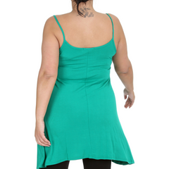 1288 Plus Size Stretch Thin Strap Tank Top