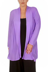 3022 Longline Lace Cardigan with Floral Detail
