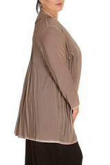3022 Longline Lace Cardigan with Floral Detail