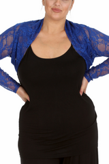 3143 Floral Lace Bolero Shrug – Elegant Plus Cover-Up