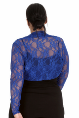 3143 Floral Lace Bolero Shrug – Elegant Plus Cover-Up