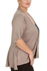 3058 Open Waterfall Cardigan Light, Layered Confidence