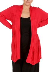 3022 Longline Lace Cardigan with Floral Detail