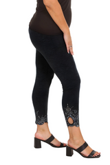 7001 Laser Cut Sequin Leggings Sparkle in Motion