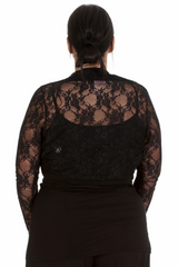 3143 Floral Lace Bolero Shrug – Elegant Plus Cover-Up