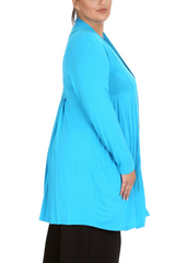 3022 Longline Lace Cardigan with Floral Detail
