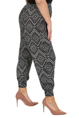 7122 Moroccan Print Harem Trouser Bold & Comfy Fit