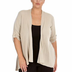 Open Waterfall Cardigan Light, Layered Confidence