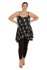 1795 Cross Print Swing Cami Top