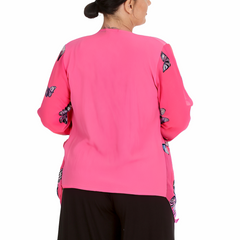 Butterfly Zip Chiffon Cardigan Light & Elegant