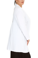 3022 Longline Lace Cardigan with Floral Detail