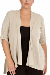 3058 Open Waterfall Cardigan Light, Layered Confidence
