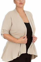 3058 Open Waterfall Cardigan Light, Layered Confidence