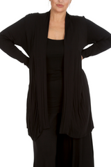 3022 Longline Lace Cardigan with Floral Detail