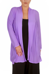3022 Longline Lace Cardigan with Floral Detail