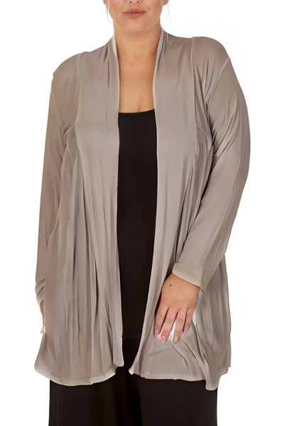 3022 Longline Lace Cardigan with Floral Detail