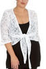 1091 Plus Size Sequin Lace Shrug  Elegant Sparkle