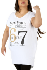 1700 New York 67 Foil Print T-Shirt
