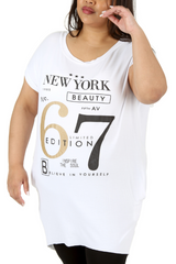 1700 New York 67 Foil Print T-Shirt