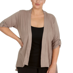 Open Waterfall Cardigan Light, Layered Confidence