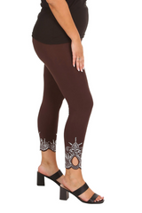 7001 Laser Cut Sequin Leggings Sparkle in Motion