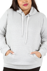 3226 Ribbed Floral Sleeves Hoodie