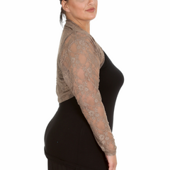 Floral Lace Bolero Shrug – Elegant Plus Cover-Up