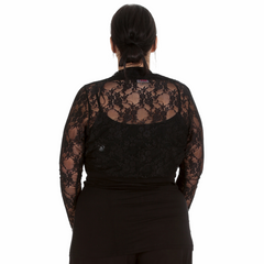 Floral Lace Bolero Shrug – Elegant Plus Cover-Up