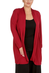 3022 Longline Lace Cardigan with Floral Detail