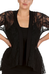 3072 Diamante Button Sleeve Cardigan Chic Shine