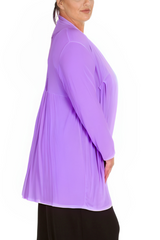 3022 Longline Lace Cardigan with Floral Detail