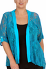 3072 Diamante Button Sleeve Cardigan Chic Shine