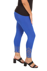 7001 Laser Cut Sequin Leggings Sparkle in Motion