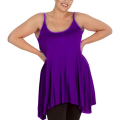 1288 Plus Size Stretch Thin Strap Tank Top