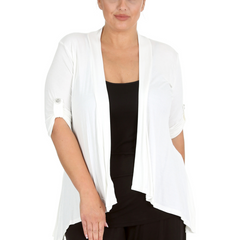 Open Waterfall Cardigan Light, Layered Confidence