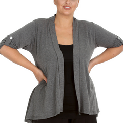 Open Waterfall Cardigan Light, Layered Confidence