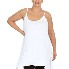 1288 Plus Size Stretch Thin Strap Tank Top