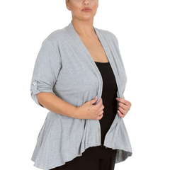 Open Waterfall Cardigan Light, Layered Confidence