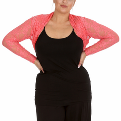Floral Lace Bolero Shrug – Elegant Plus Cover-Up