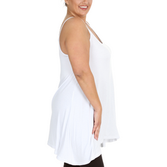 1288 Plus Size Stretch Thin Strap Tank Top