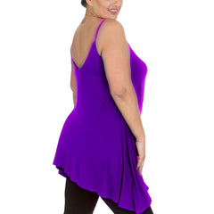 1288 Plus Size Stretch Thin Strap Tank Top