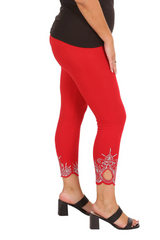 7001 Laser Cut Sequin Leggings Sparkle in Motion