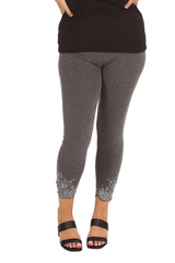 7001 Laser Cut Sequin Leggings Sparkle in Motion