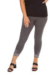 7001 Laser Cut Sequin Leggings Sparkle in Motion