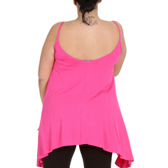 1288 Plus Size Stretch Thin Strap Tank Top