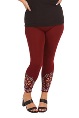7001 Laser Cut Sequin Leggings Sparkle in Motion