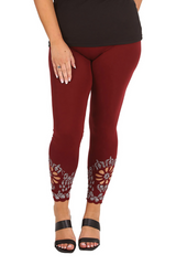 7001 Laser Cut Sequin Leggings Sparkle in Motion